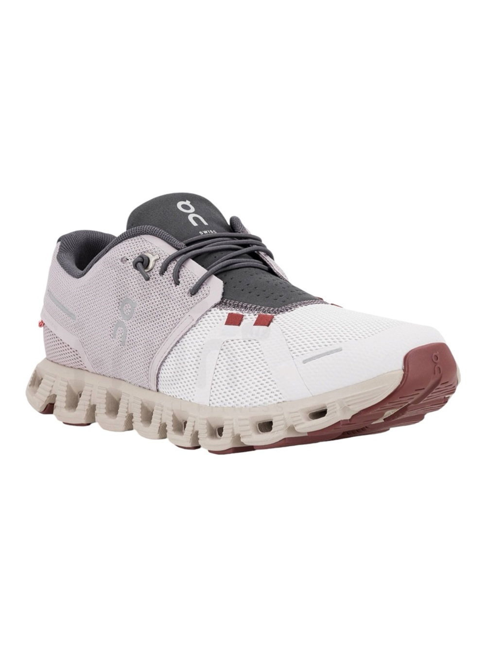 On Cloud 5 Running Shoes Women 10 Pearl Frost Lightweight Sneakers